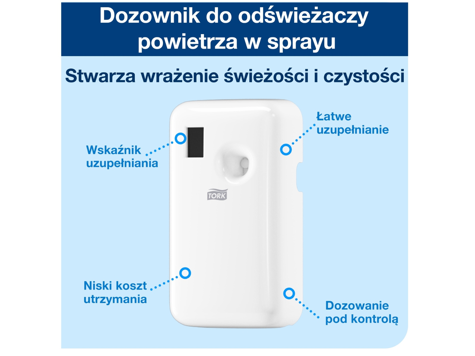 Dozownik A1 TORK 562000 Do odświeżaczy Biały